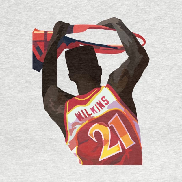 Dominique Wilkins of the Atlanta Hawks by ActualFactual